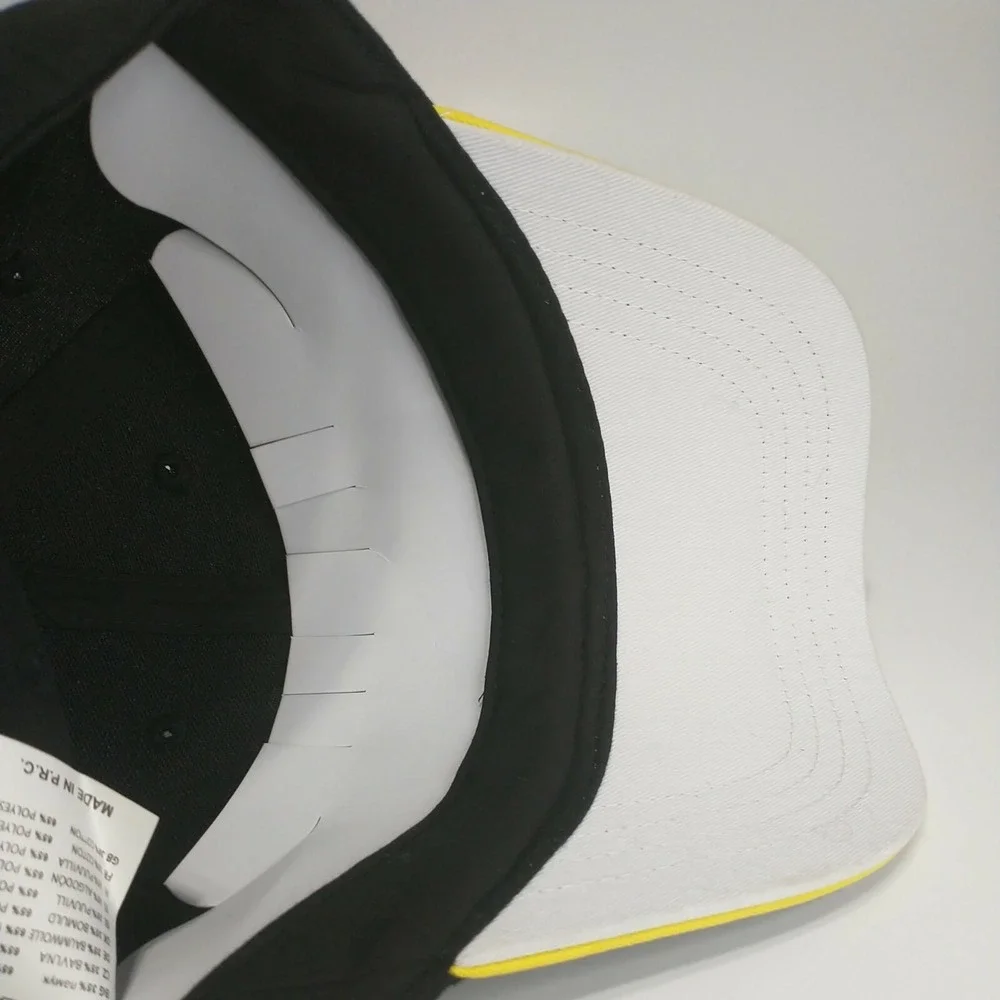 Tubi Style Exhaust Black Yellow Embroidered Baseball Cap Mens One Size +RUMORE